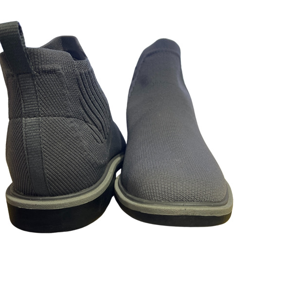 Men\'s MARK NASON Grey Knit Slip-On Ankle Boots
